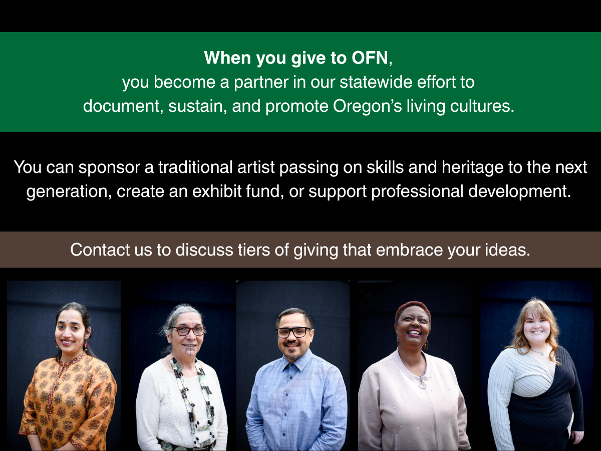 Description of giving and images of five culture bearers