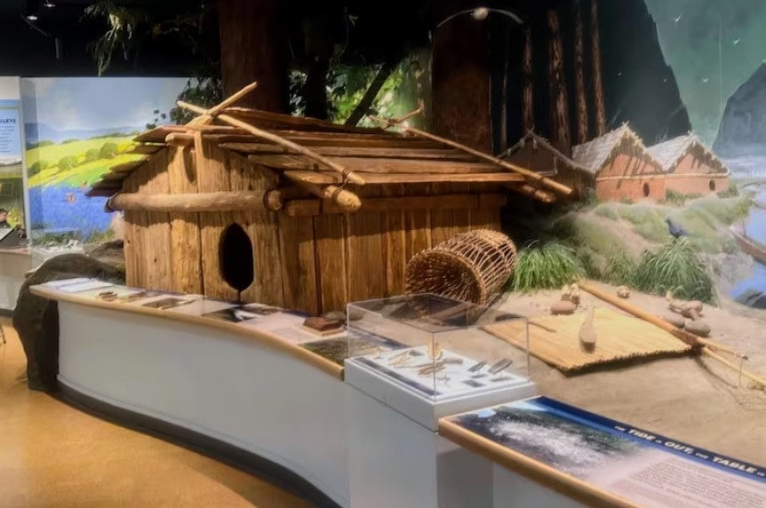 Small Wooden Hut on Display at MNCH