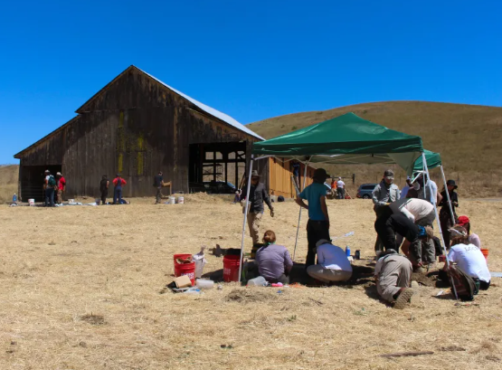 Site where Manuel Larios’ adobe is believed to have stood. Photo by Juan Pablo Pérez Burgos