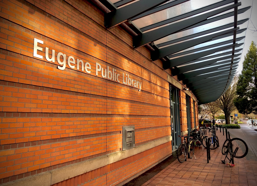 Front of Eugene Library