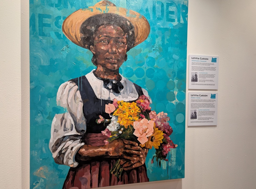 Portrait of Letitia Carson by Portland artist Jeremy Okai Davis