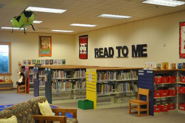 Inside the Siuslaw Public Library.