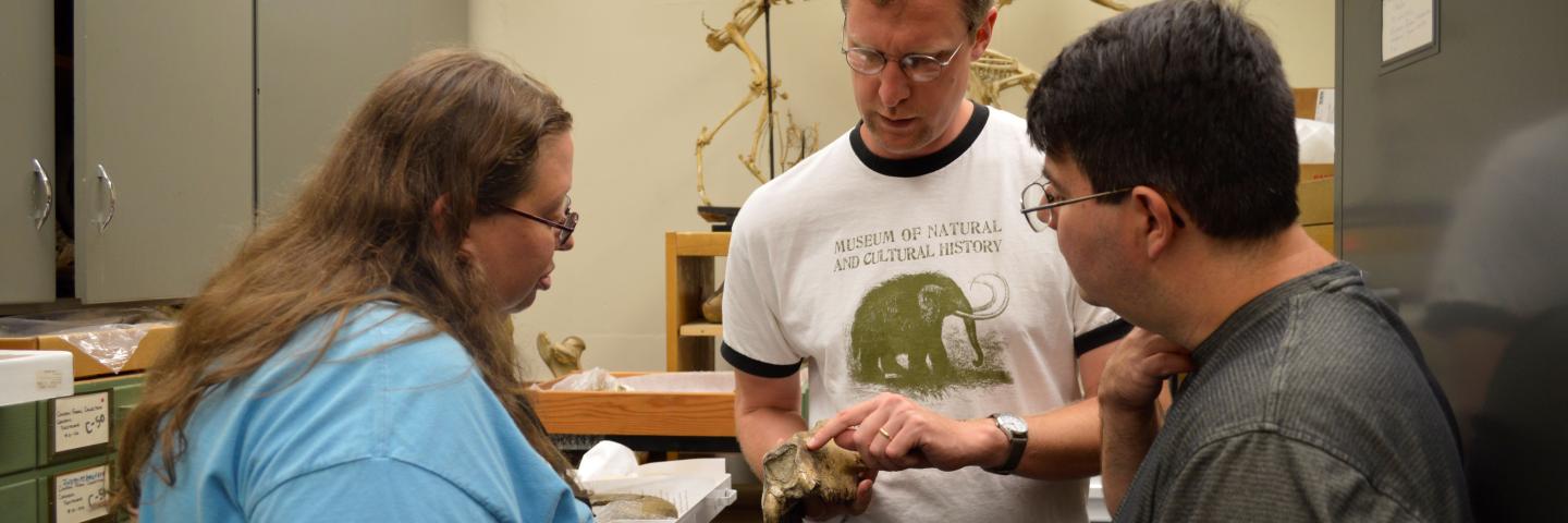 Edward Davis gives tour of fossils