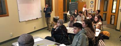 Student staff in training