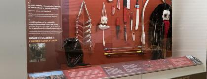 Featured contemporary artist display case