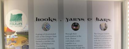 Hooks, Yarns & Bars exhibit