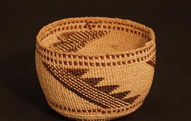 Basket with Arrowhead Design