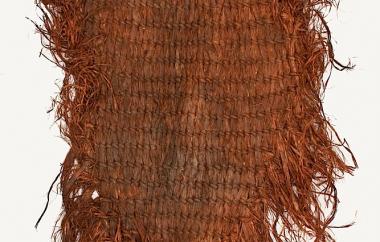 Open simple twine mat or apron (side one)