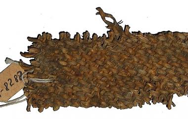 Close cross-warp twine basketry fragment