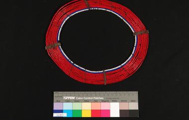 Red beaded collar from Kenya