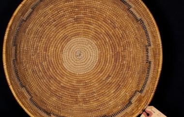 Basket tray, interior view
