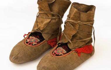 Embroidered moccasins