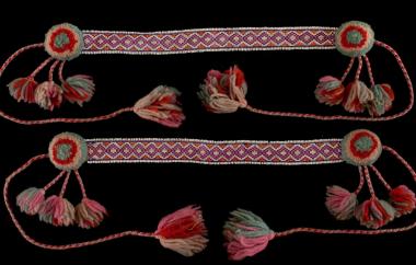 Quillwork Garters for Leggings