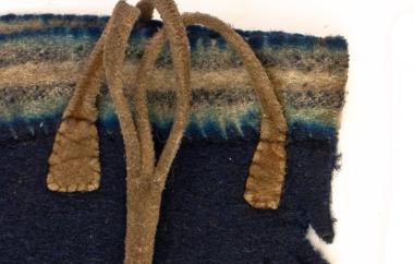 Woolen Leggings with Fringe, detail