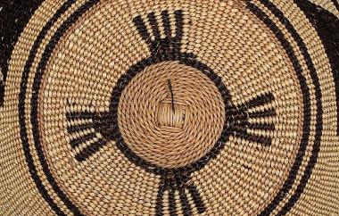 Basketry cap, detail of start