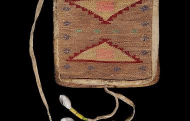 Cornhusk wallet (side one)