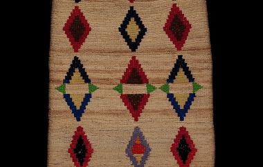 Later-style cornhusk bag with representational designs (side one)