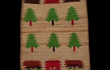 Later-style cornhusk bag with representational designs (side two)