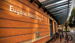 Front of Eugene Library