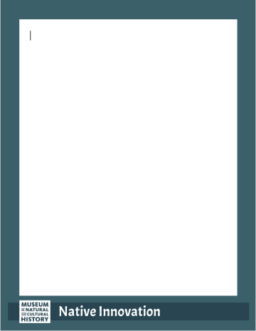 Screenshot of blank Native Innovation Flier