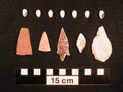 Artifacts dating back more than 9,000 years were found in a shell midden overlying Tuqan Man’s original burial site.