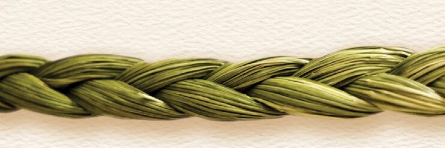 Braided green sweetgrass 
