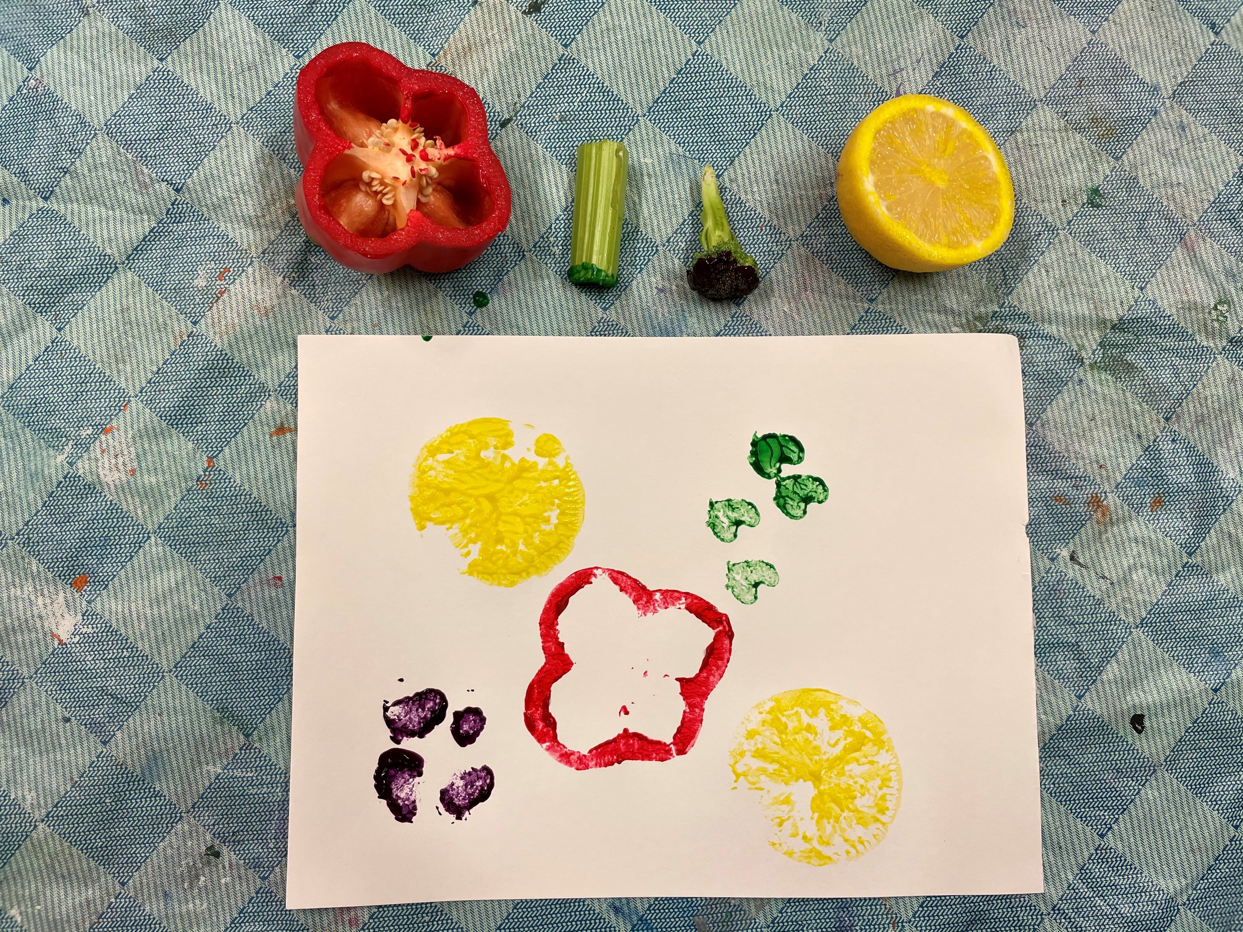 Painting with produce