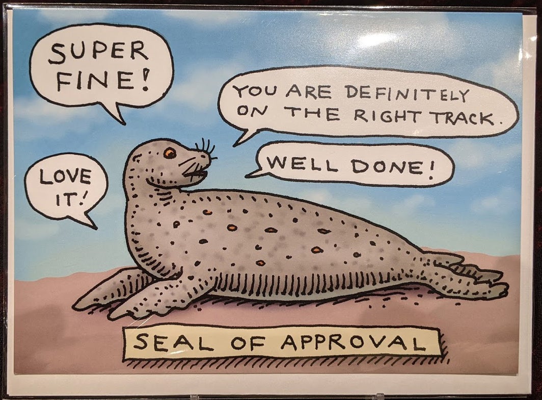 Seal of Approval card