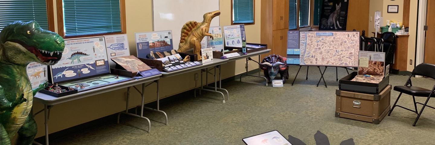 Full museum adventures Dino-Story exhibit